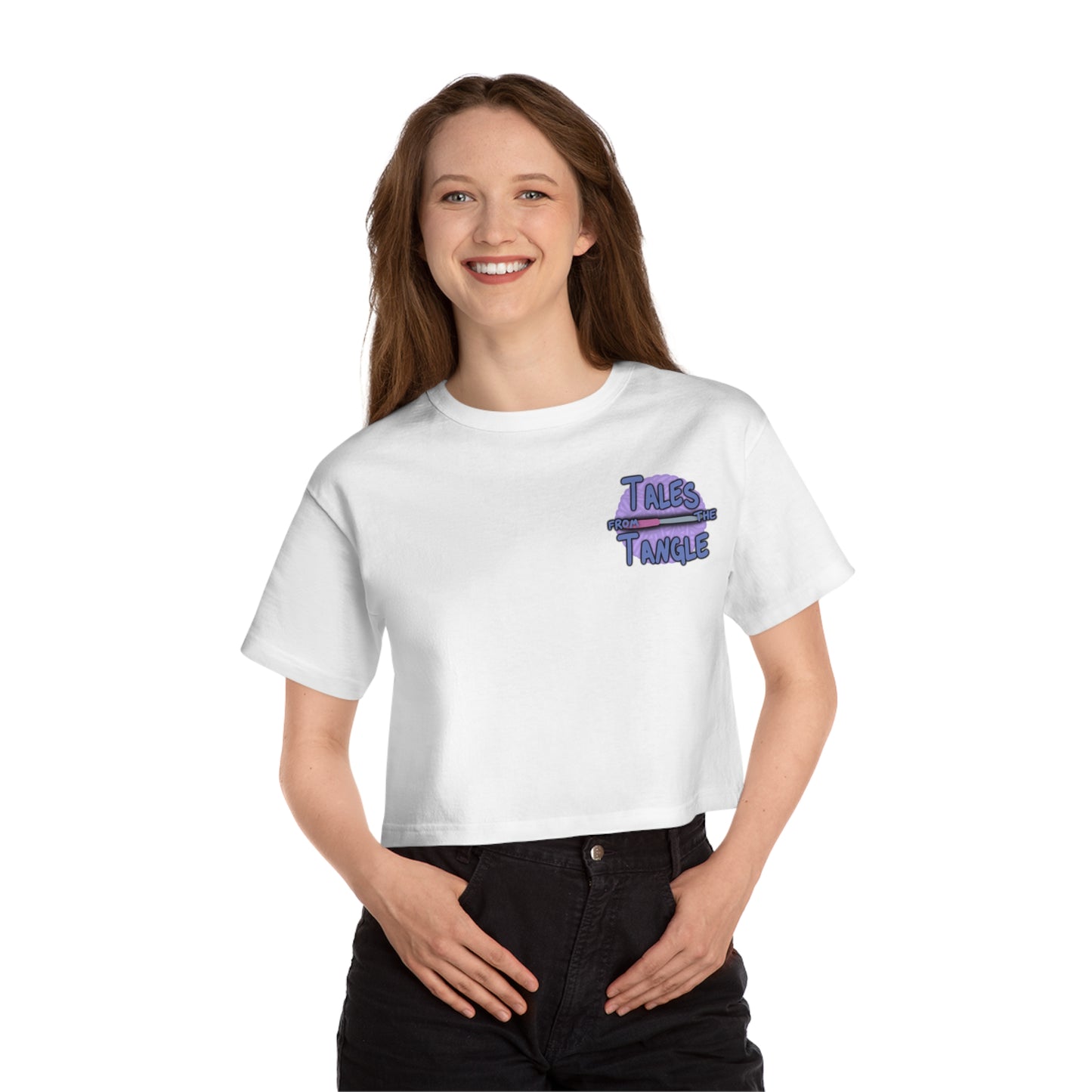 Tales from the Tangle Logo Champion Women's Heritage Cropped T-Shirt - Tales from the Tangle