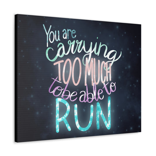 You are carrying too much to be able to run Canvas Gallery Wraps - Tales from the Tangle