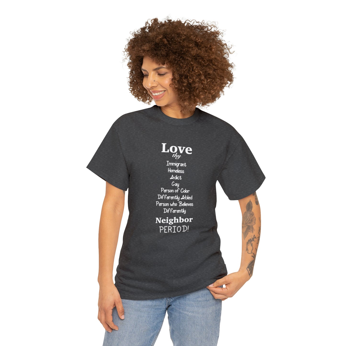 Love Thy Neighbor Unisex Heavy Cotton Tee - Tales from the Tangle