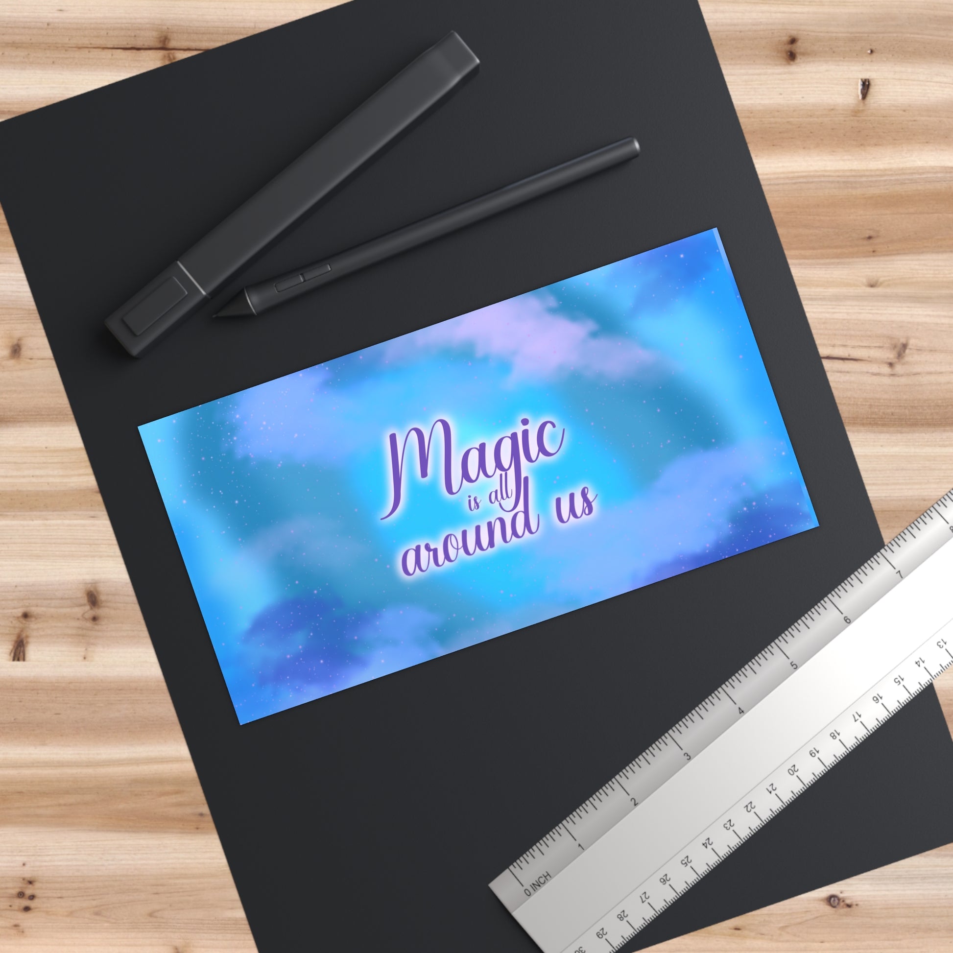 Magic is all around us Bumper Sticker - Tales from the Tangle
