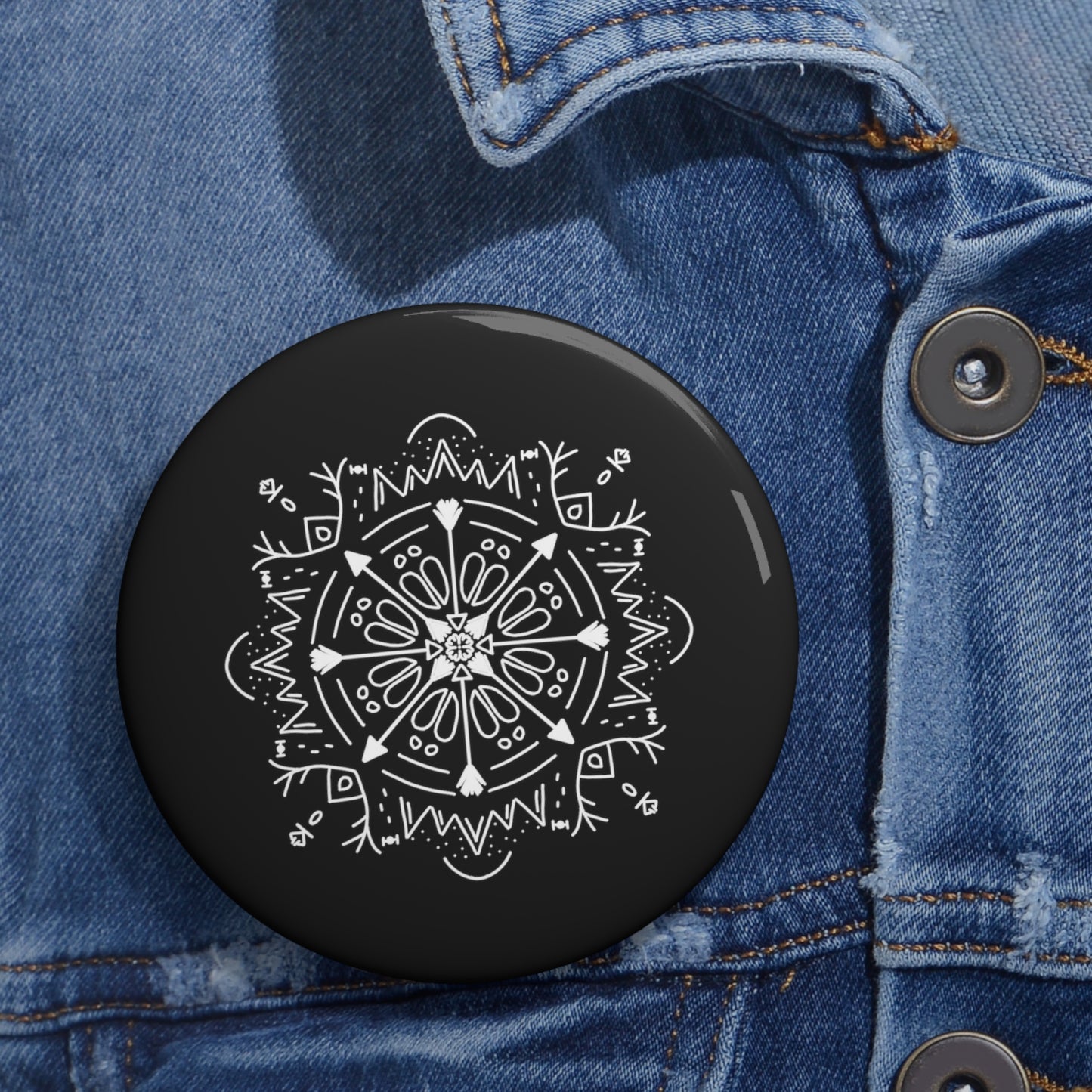 Archer’s Mandala Custom Pin Button - Tales from the Tangle