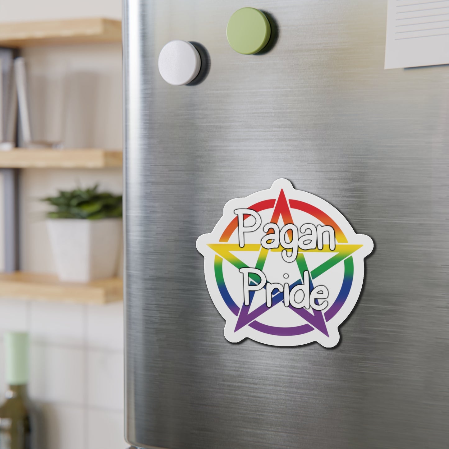 Pagan Pride Rainbow Die-Cut Magnets - Tales from the Tangle