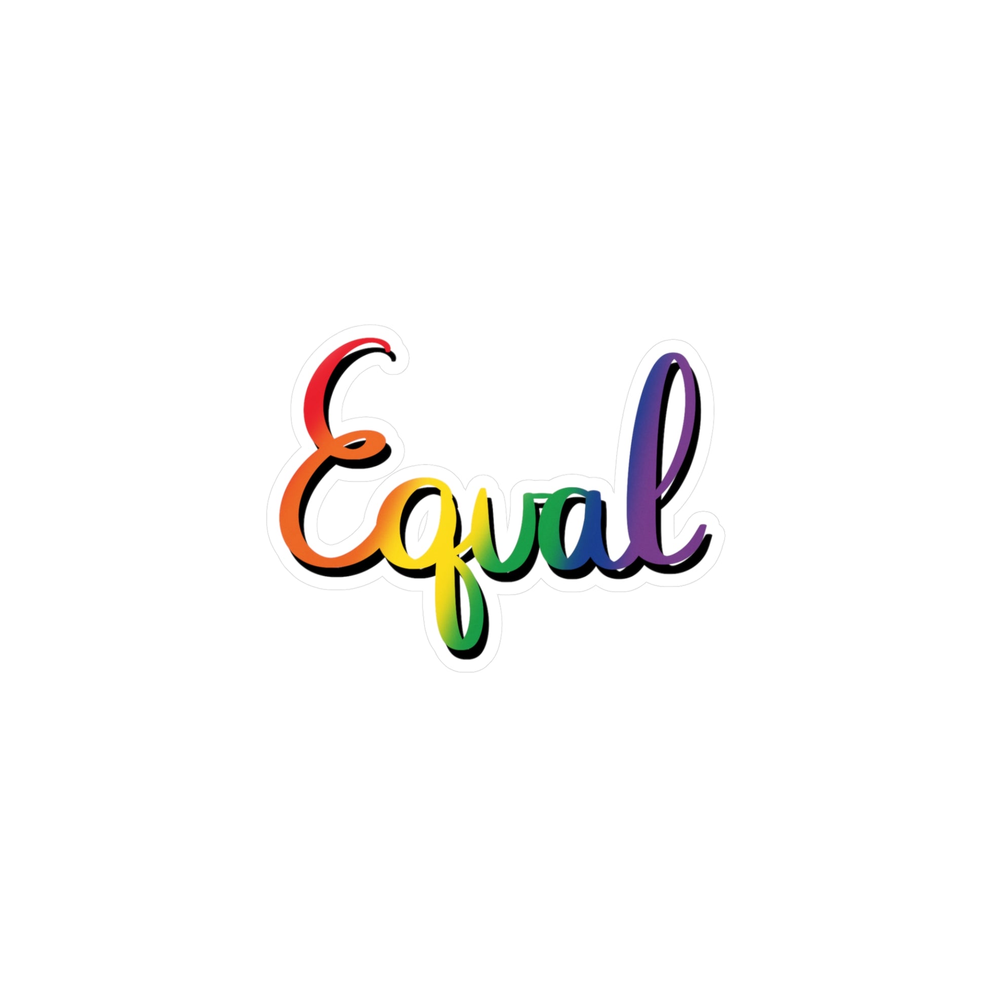 Rainbow Pride Equal Kiss-Cut Vinyl Decals - Tales from the Tangle