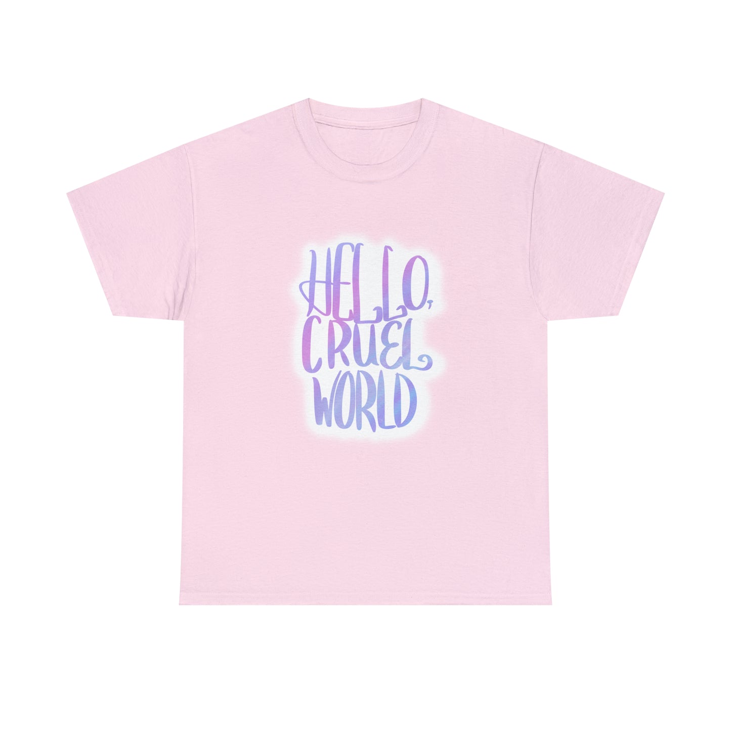Hello Cruel World Unisex Heavy Cotton Tee - Tales from the Tangle