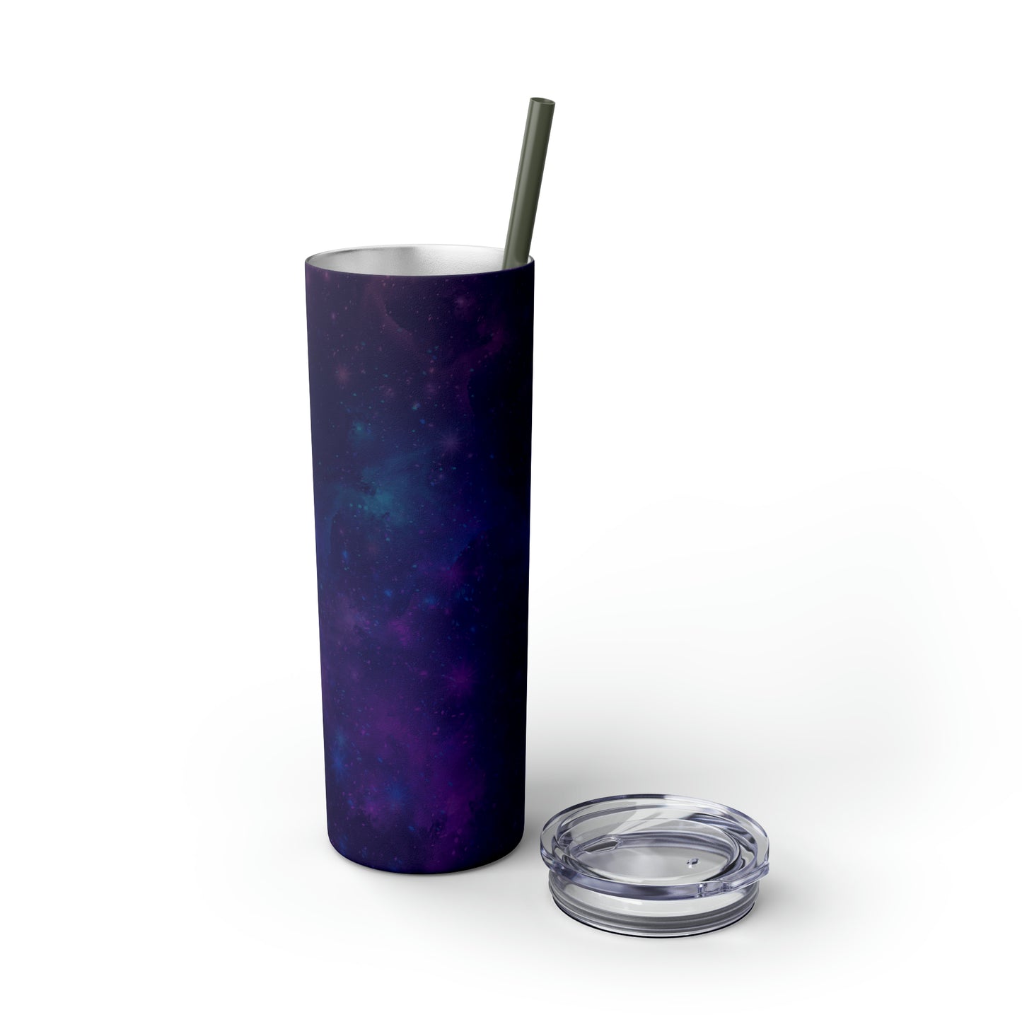 Galaxy Print Skinny Tumbler with Straw, 20oz - Tales from the Tangle