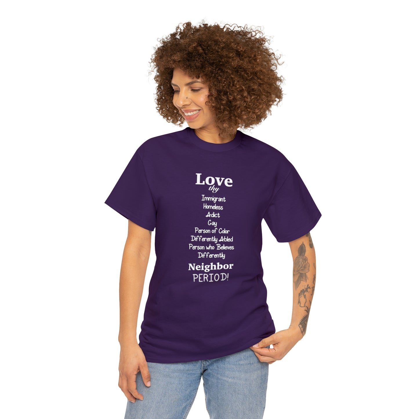 Love Thy Neighbor Unisex Heavy Cotton Tee - Tales from the Tangle