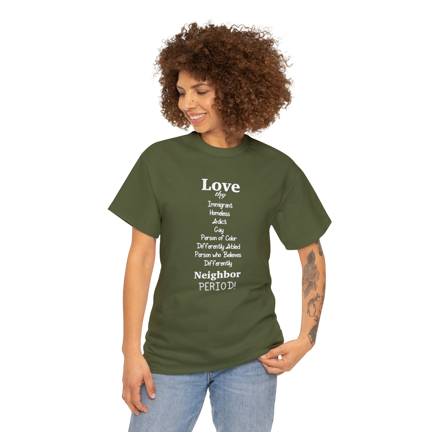 Love Thy Neighbor Unisex Heavy Cotton Tee - Tales from the Tangle