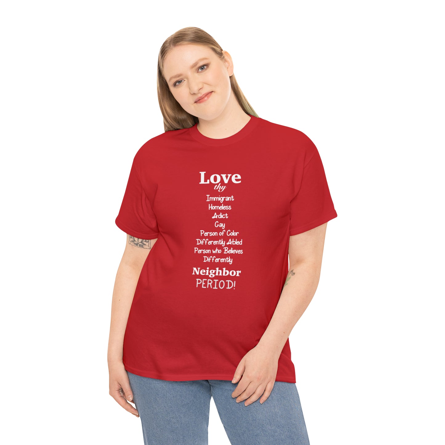 Love Thy Neighbor Unisex Heavy Cotton Tee - Tales from the Tangle