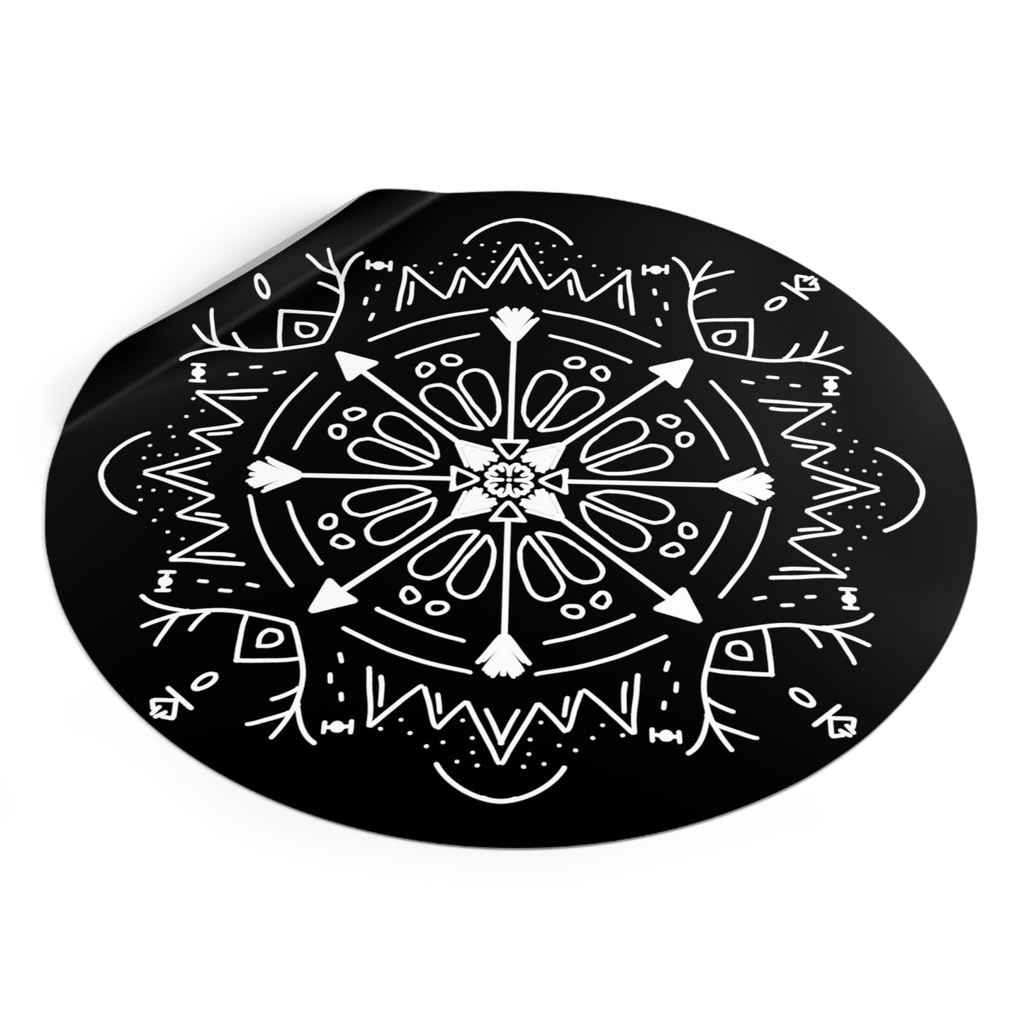 Archer’s Mandala Round Vinyl Sticker - Tales from the Tangle