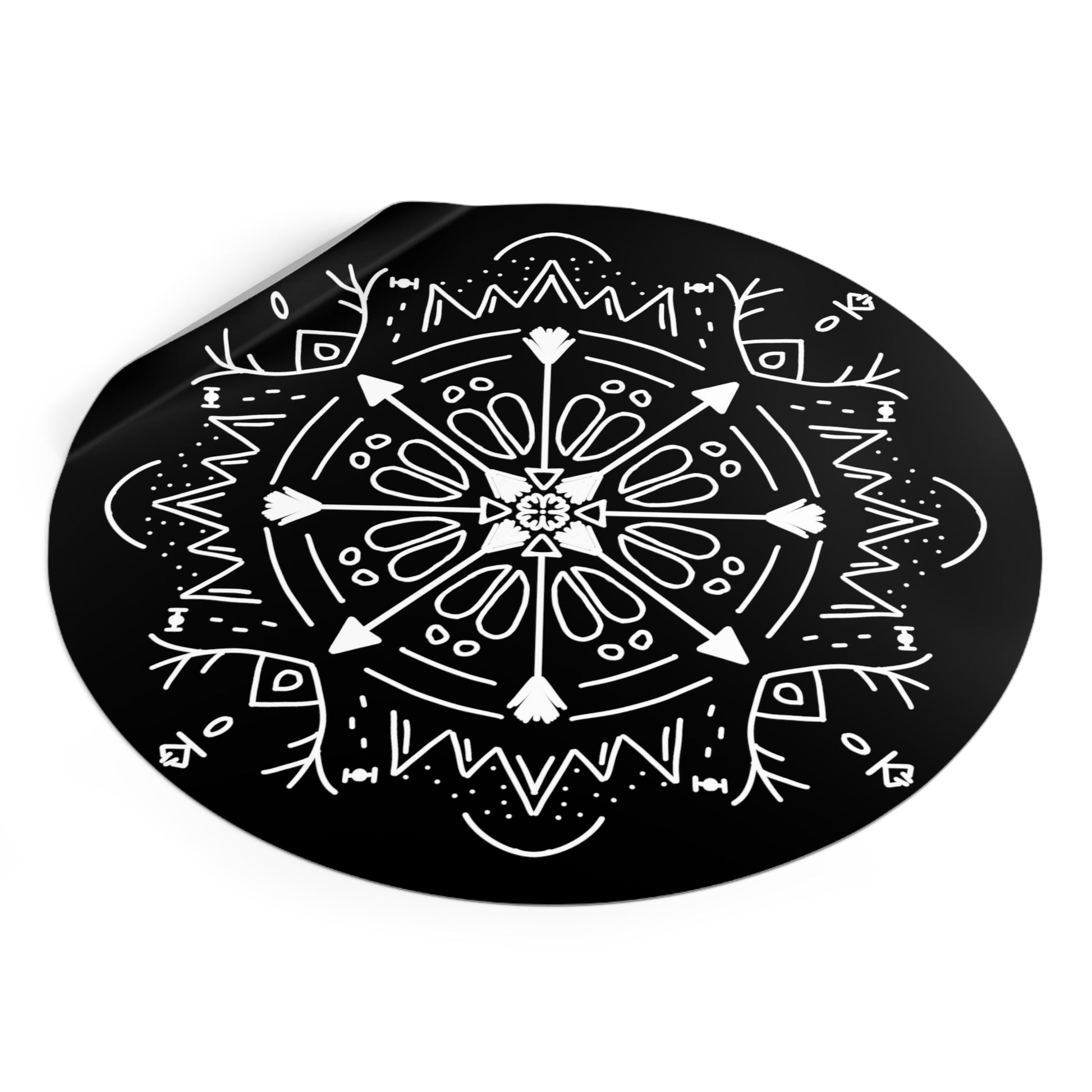 Archer’s Mandala Round Vinyl Sticker - Tales from the Tangle