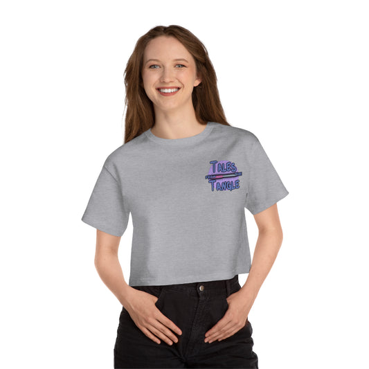 Tales from the Tangle Logo Champion Women's Heritage Cropped T-Shirt - Tales from the Tangle