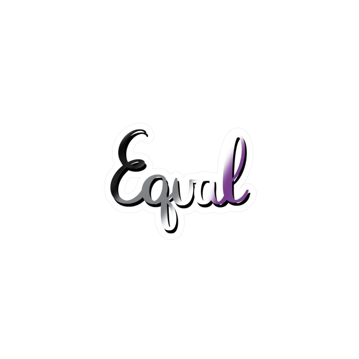Asexual Pride Equal Kiss-Cut Vinyl Decals - Tales from the Tangle