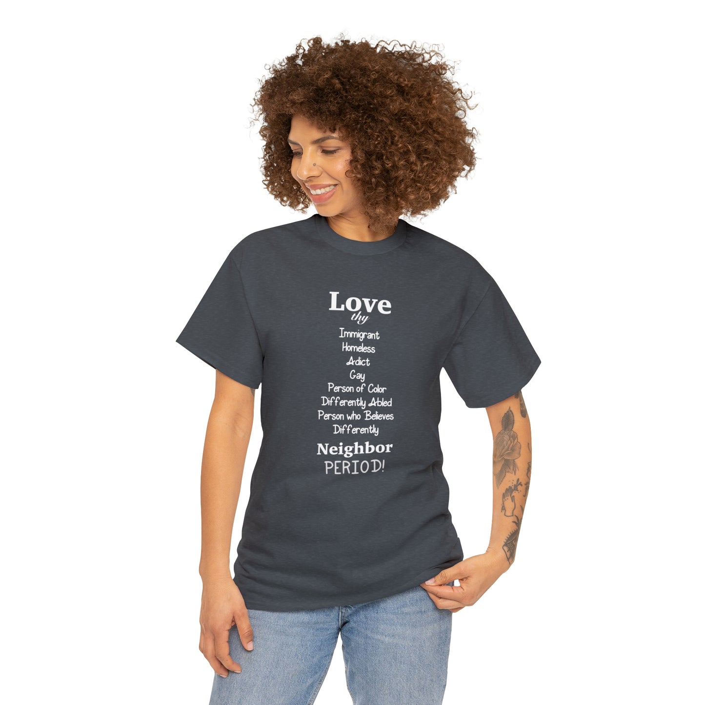Love Thy Neighbor Unisex Heavy Cotton Tee - Tales from the Tangle