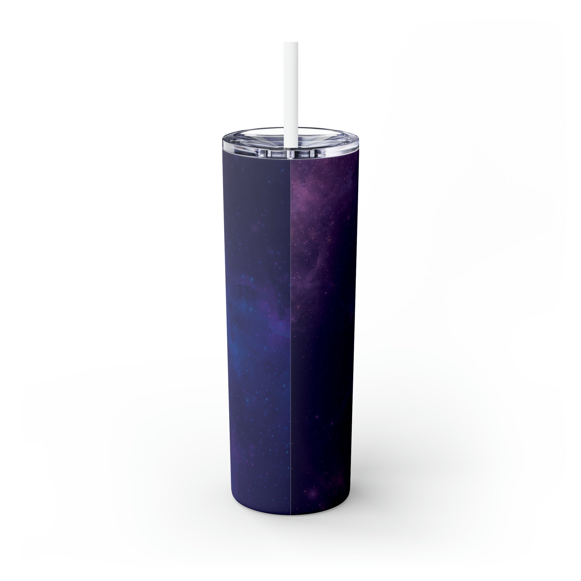 Galaxy Print Skinny Tumbler with Straw, 20oz - Tales from the Tangle
