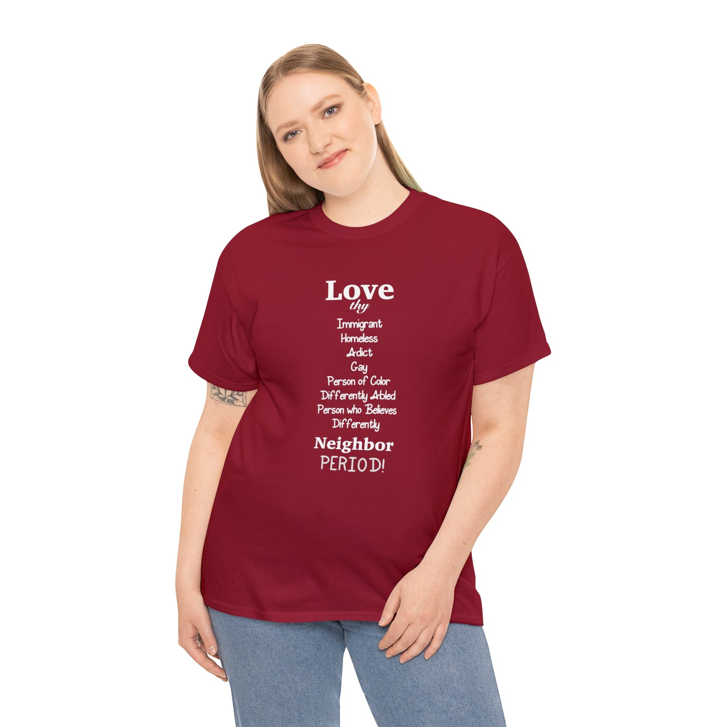 Love Thy Neighbor Unisex Heavy Cotton Tee - Tales from the Tangle