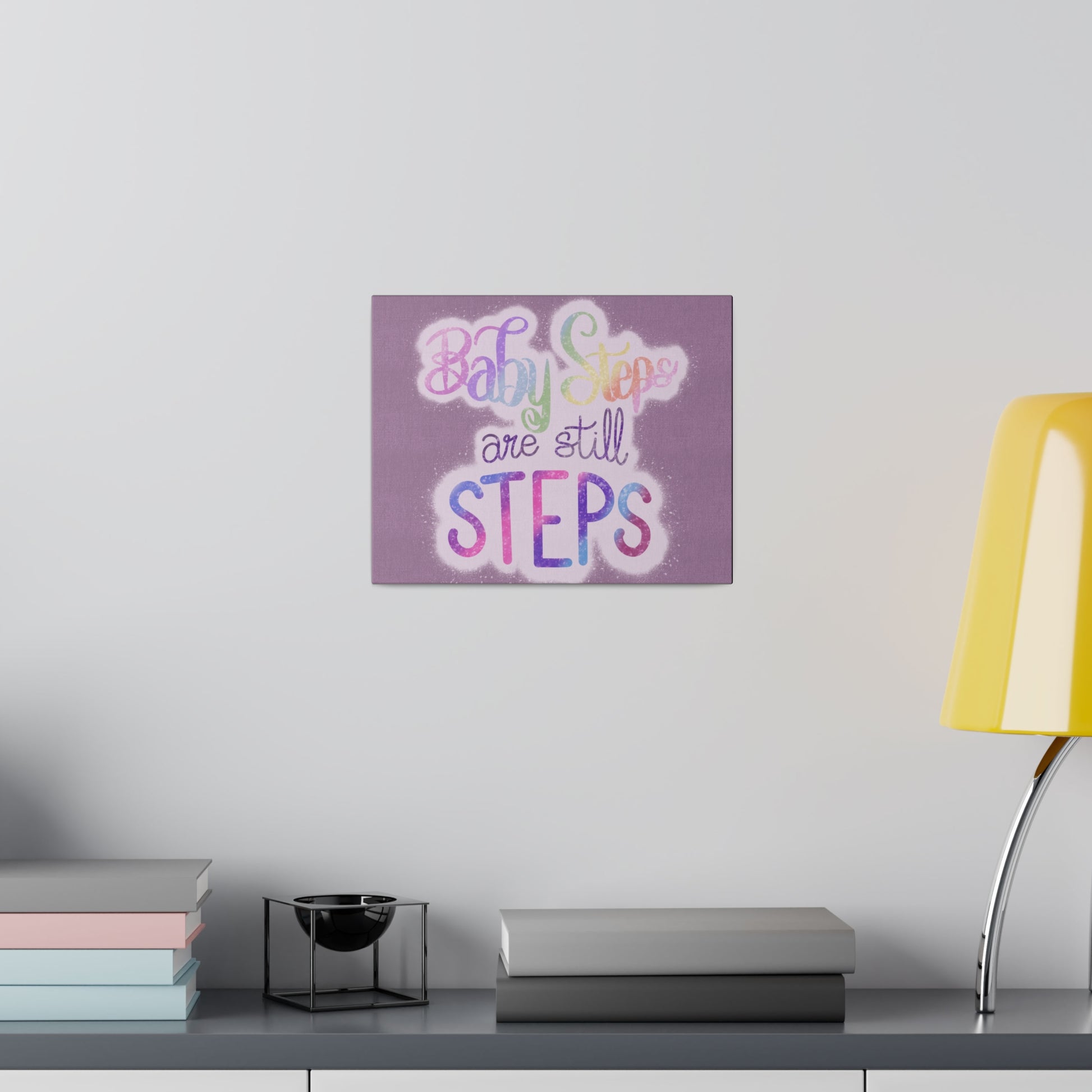 Baby Steps are Still Steps Matte Canvas, Stretched, 0.75" - Tales from the Tangle