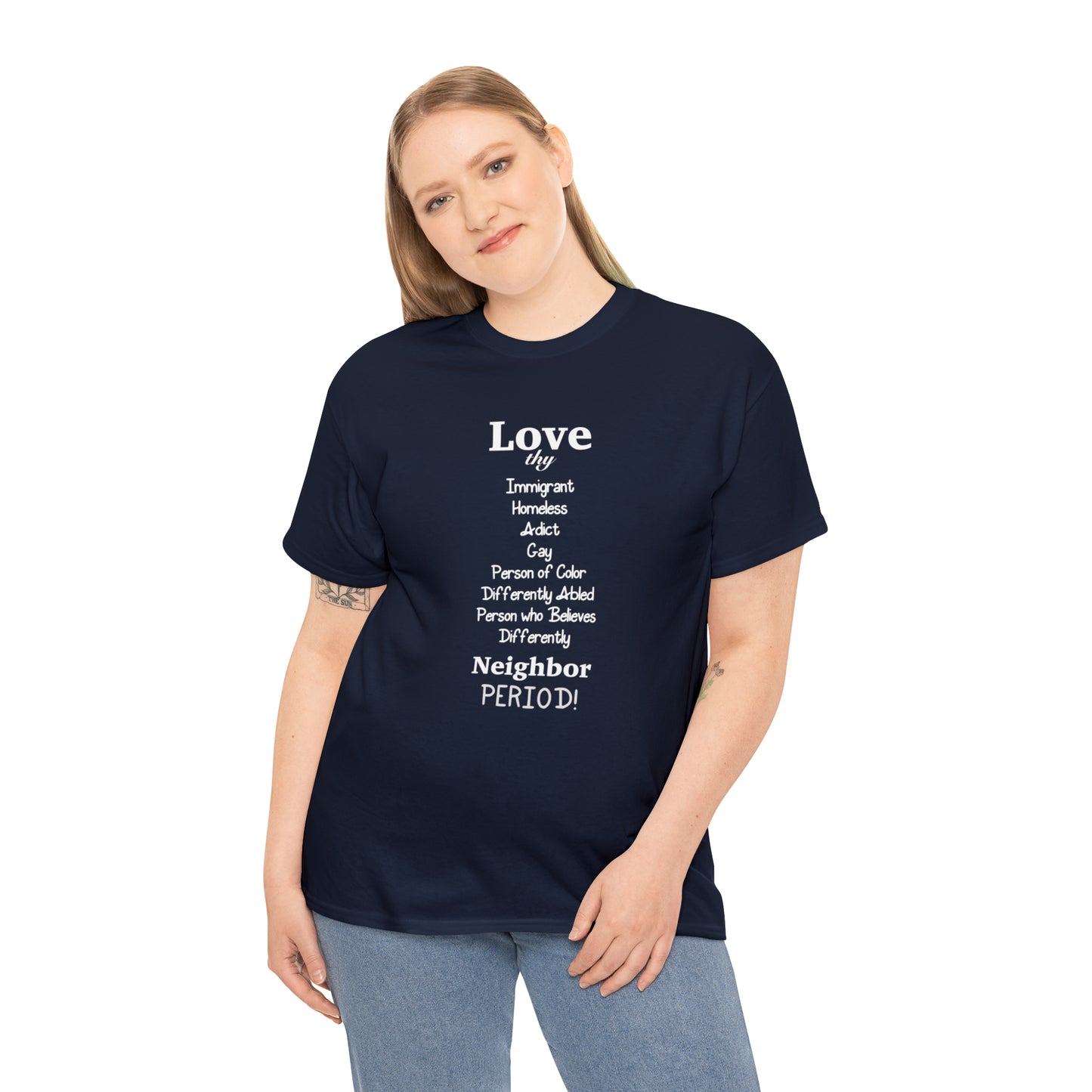 Love Thy Neighbor Unisex Heavy Cotton Tee - Tales from the Tangle