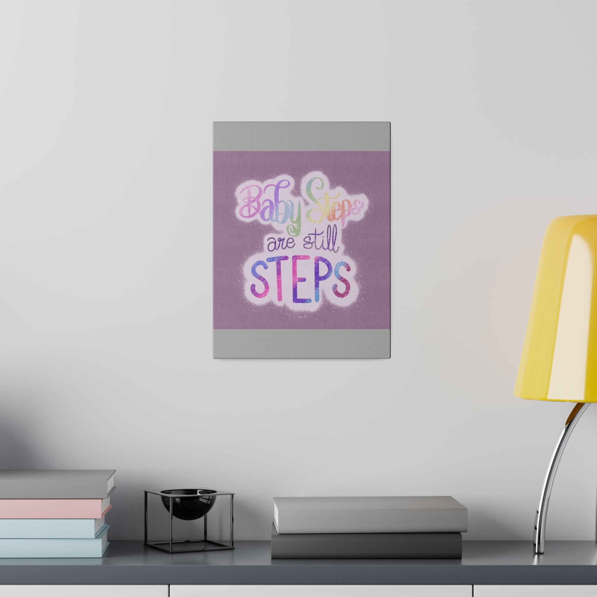 Baby Steps are Still Steps Matte Canvas, Stretched, 0.75" - Tales from the Tangle