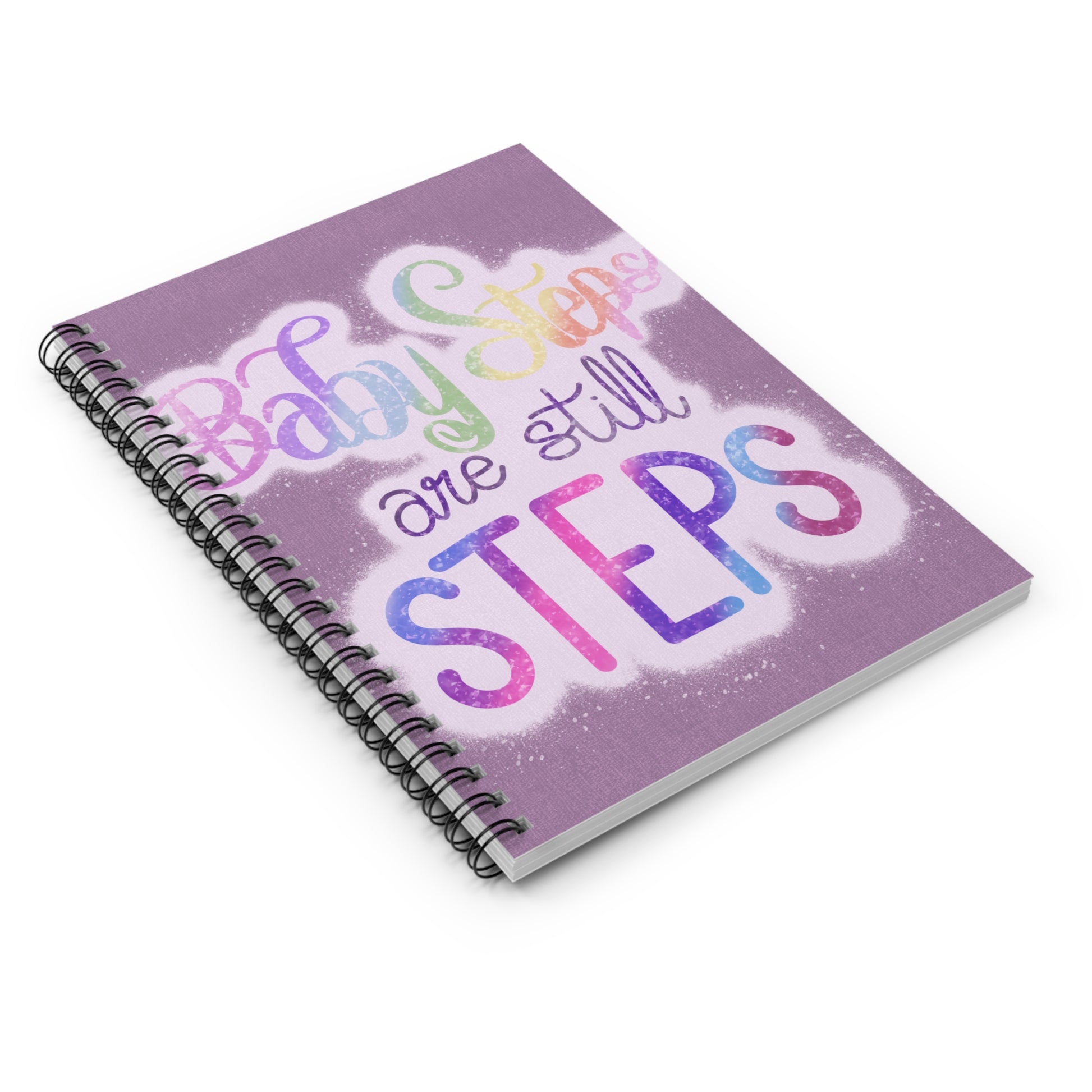 Baby Steps are Still Steps Spiral Notebook - Ruled Line - Tales from the Tangle