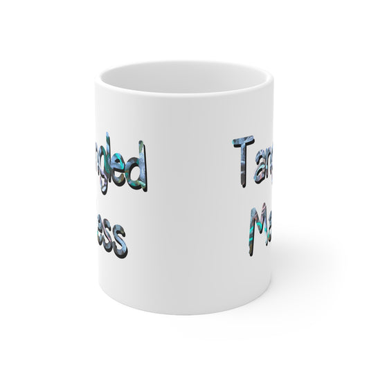 Tangled Mess Yarn Ceramic Mug 11oz - Tales from the Tangle
