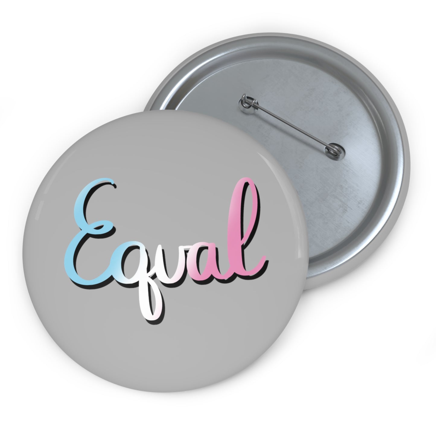 Trans Pride Equal Custom Pin Buttons - Tales from the Tangle