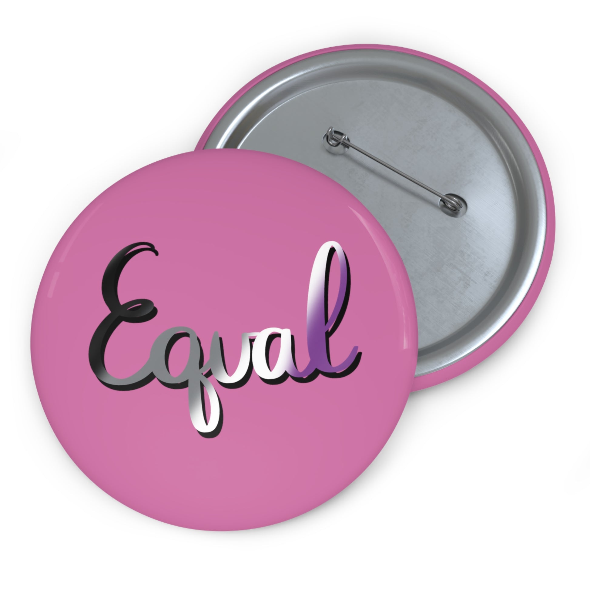 Asexual Pride Equal Custom Pin Buttons - Tales from the Tangle
