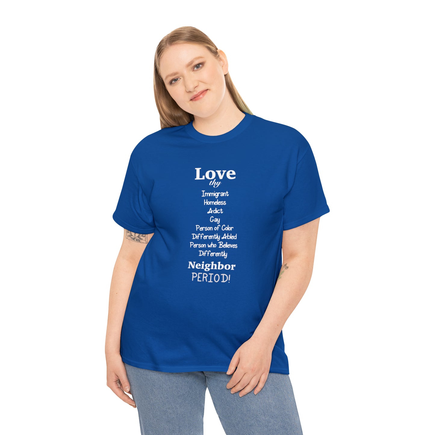 Love Thy Neighbor Unisex Heavy Cotton Tee - Tales from the Tangle