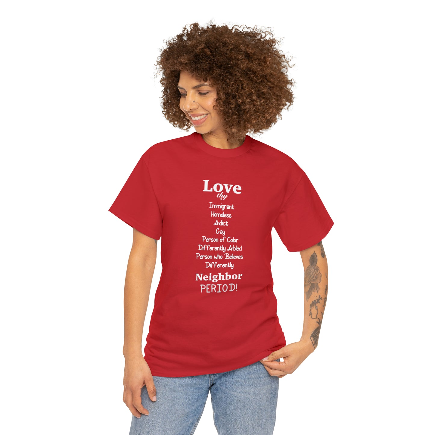 Love Thy Neighbor Unisex Heavy Cotton Tee - Tales from the Tangle