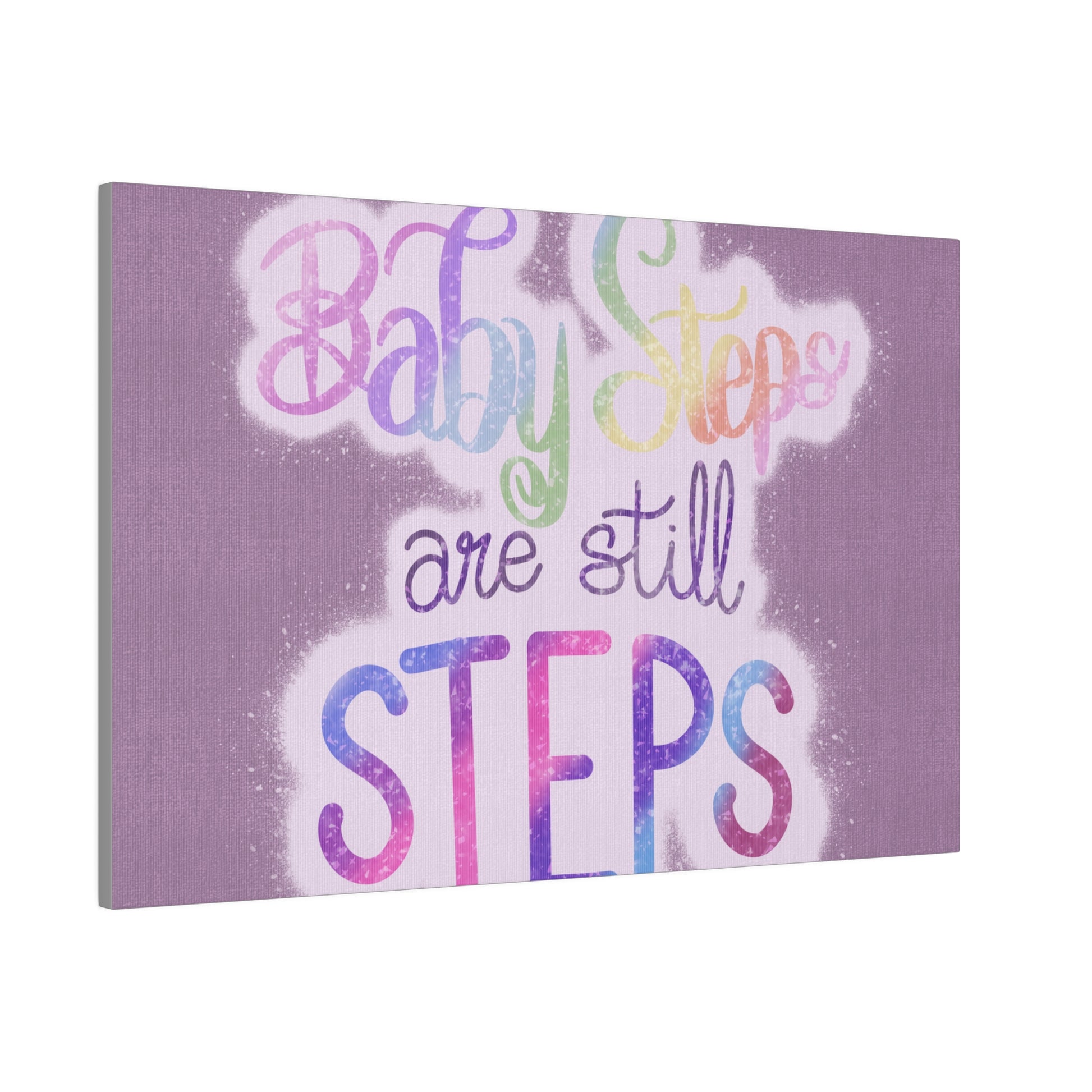 Baby Steps are Still Steps Matte Canvas, Stretched, 0.75" - Tales from the Tangle