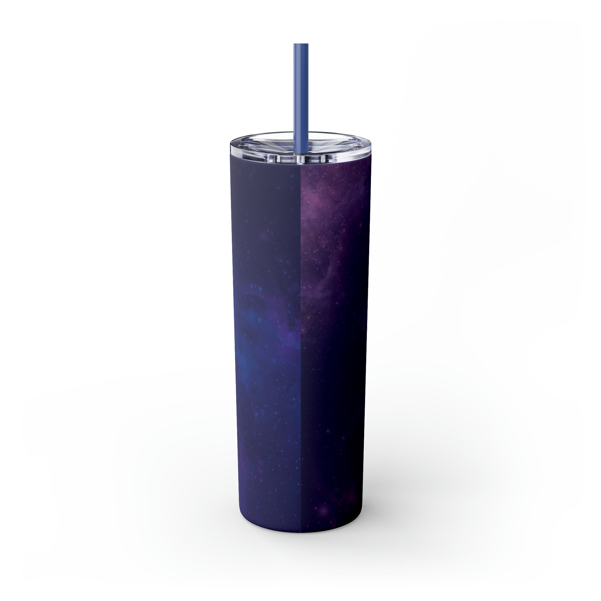 Galaxy Print Skinny Tumbler with Straw, 20oz - Tales from the Tangle