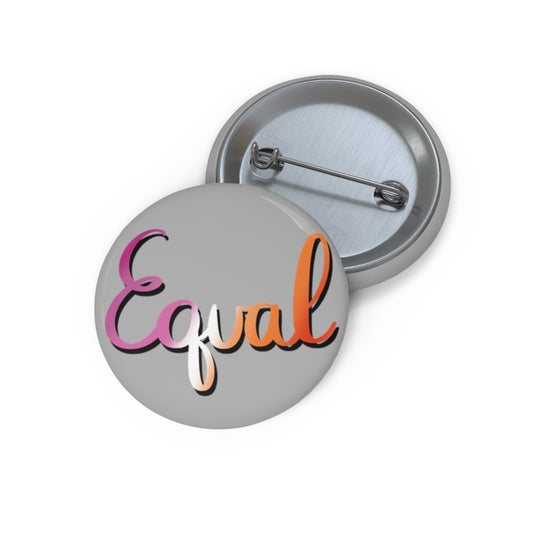 Lesbian Pride Equal Custom Pin Buttons - Tales from the Tangle