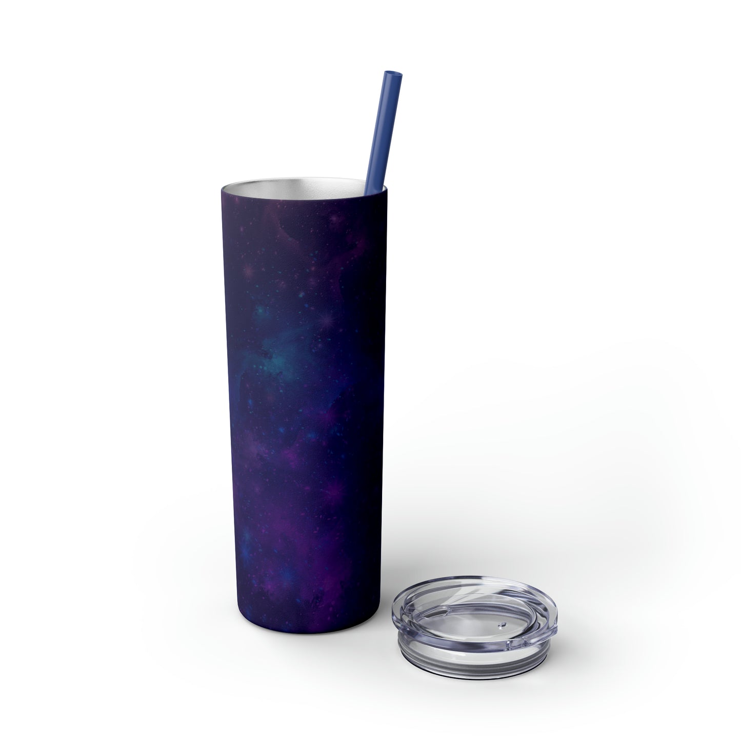 Galaxy Print Skinny Tumbler with Straw, 20oz - Tales from the Tangle
