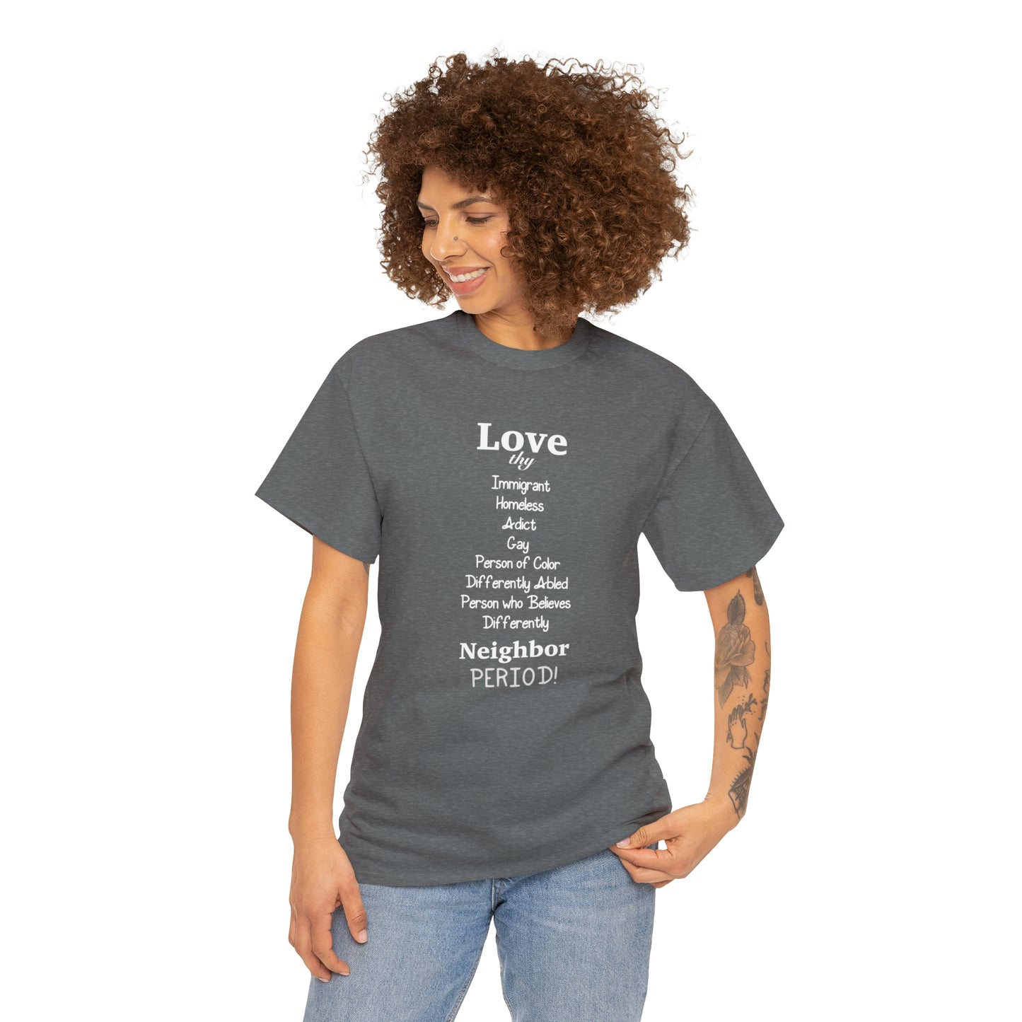 Love Thy Neighbor Unisex Heavy Cotton Tee - Tales from the Tangle