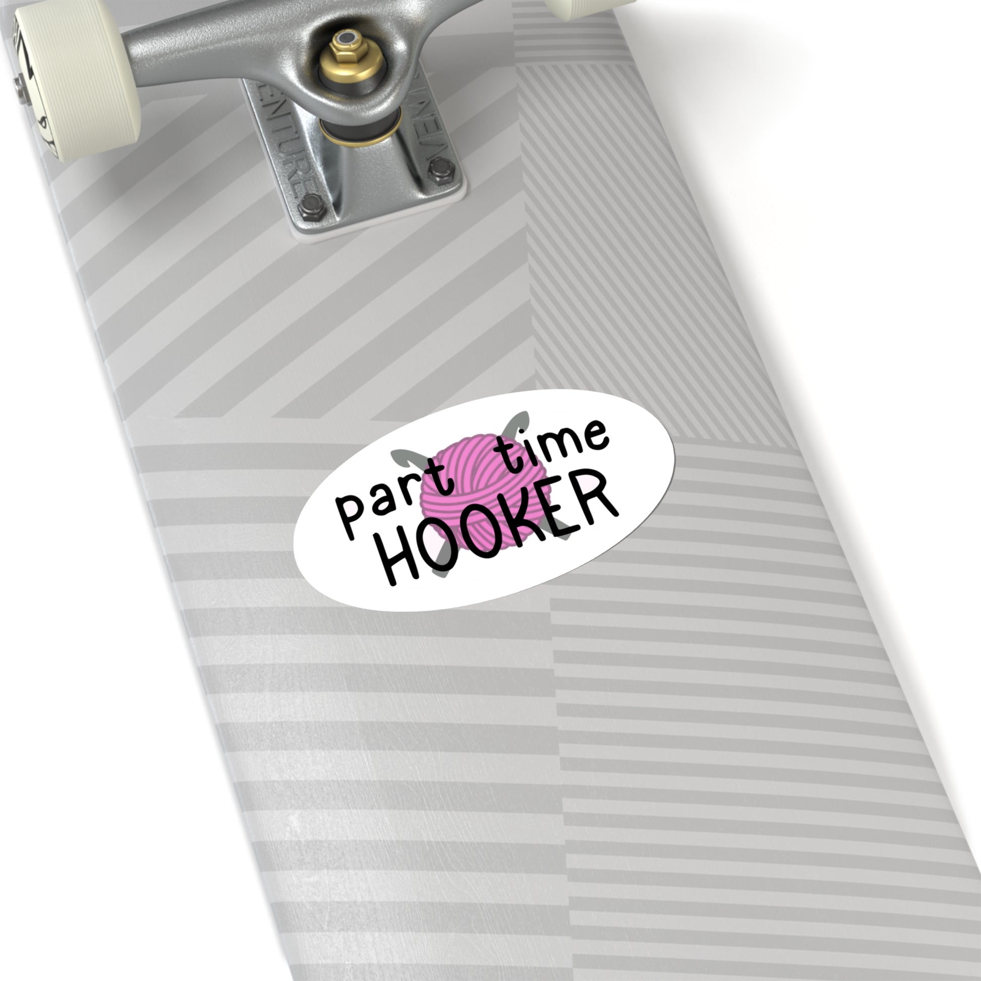 Part Time Hooker Crochet Kiss-Cut Sticker - Tales from the Tangle