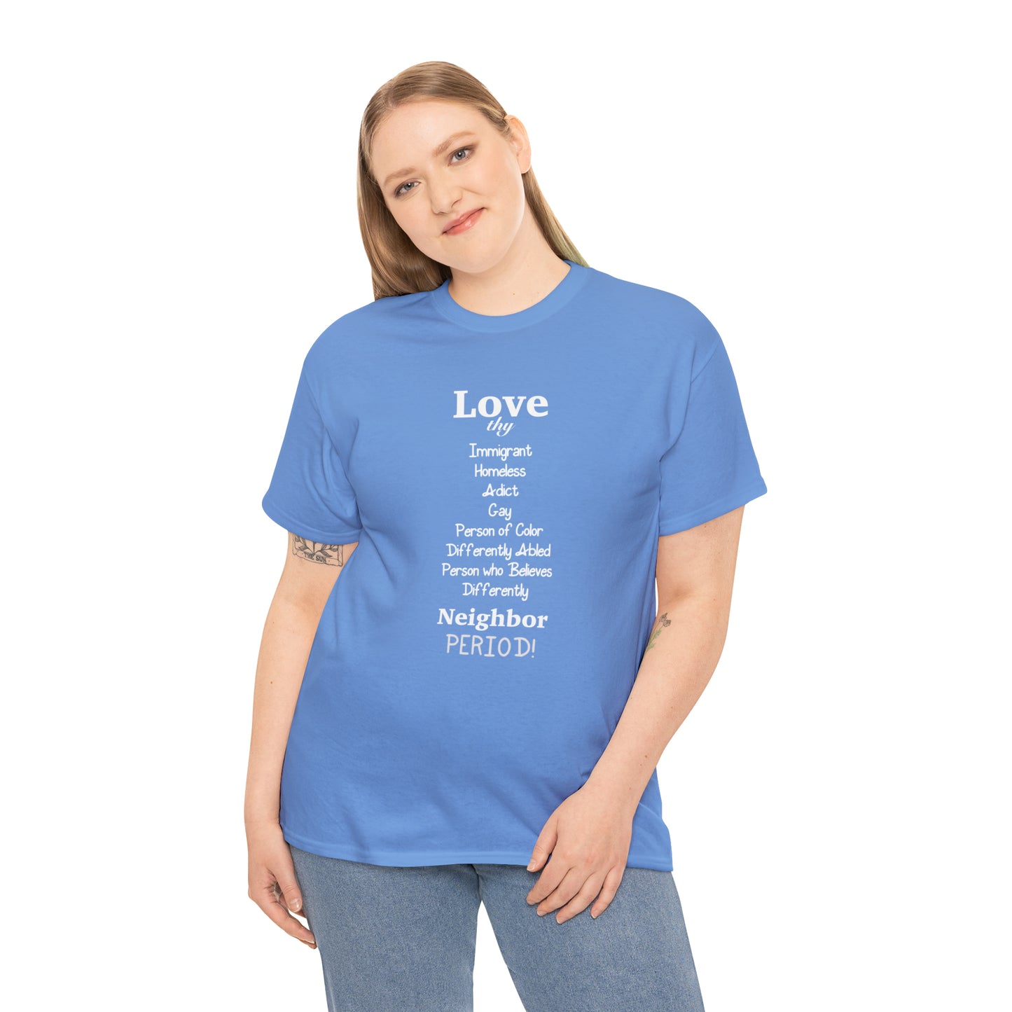 Love Thy Neighbor Unisex Heavy Cotton Tee - Tales from the Tangle