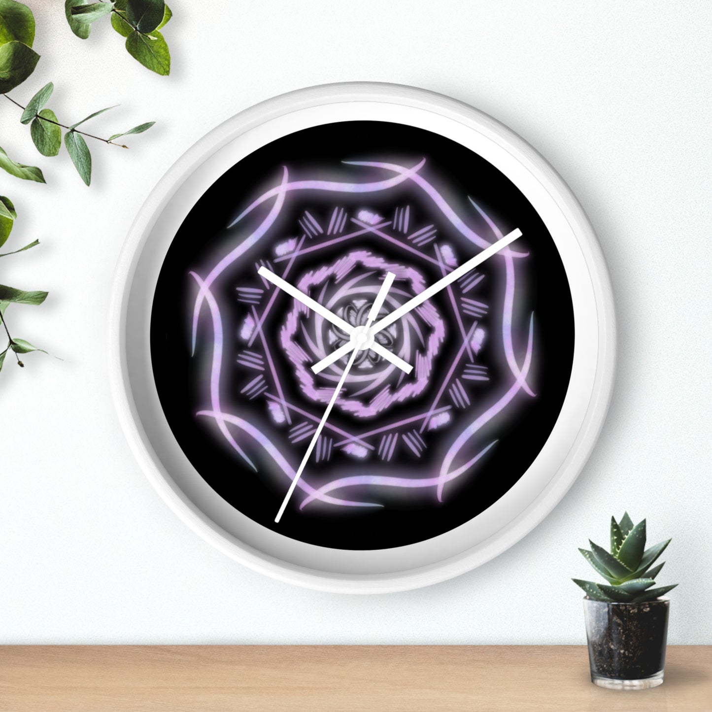Pink Mandala Wall Clock - Tales from the Tangle