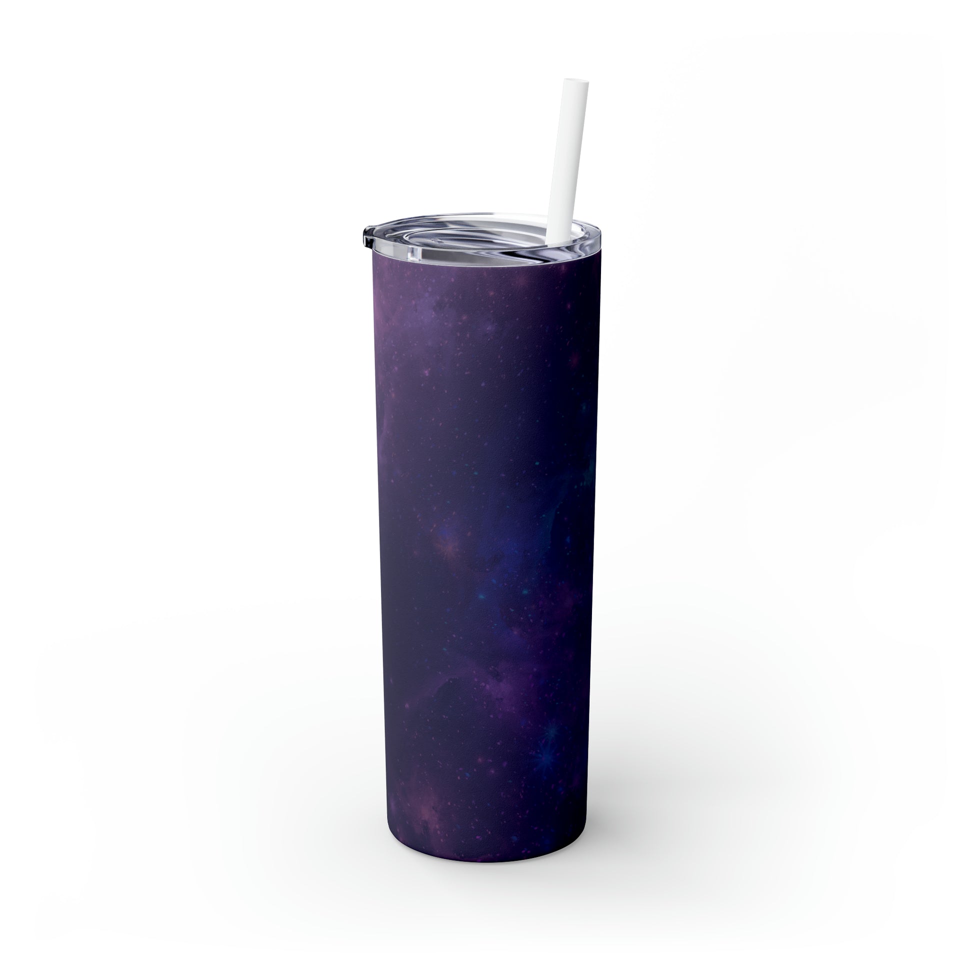 Galaxy Print Skinny Tumbler with Straw, 20oz - Tales from the Tangle