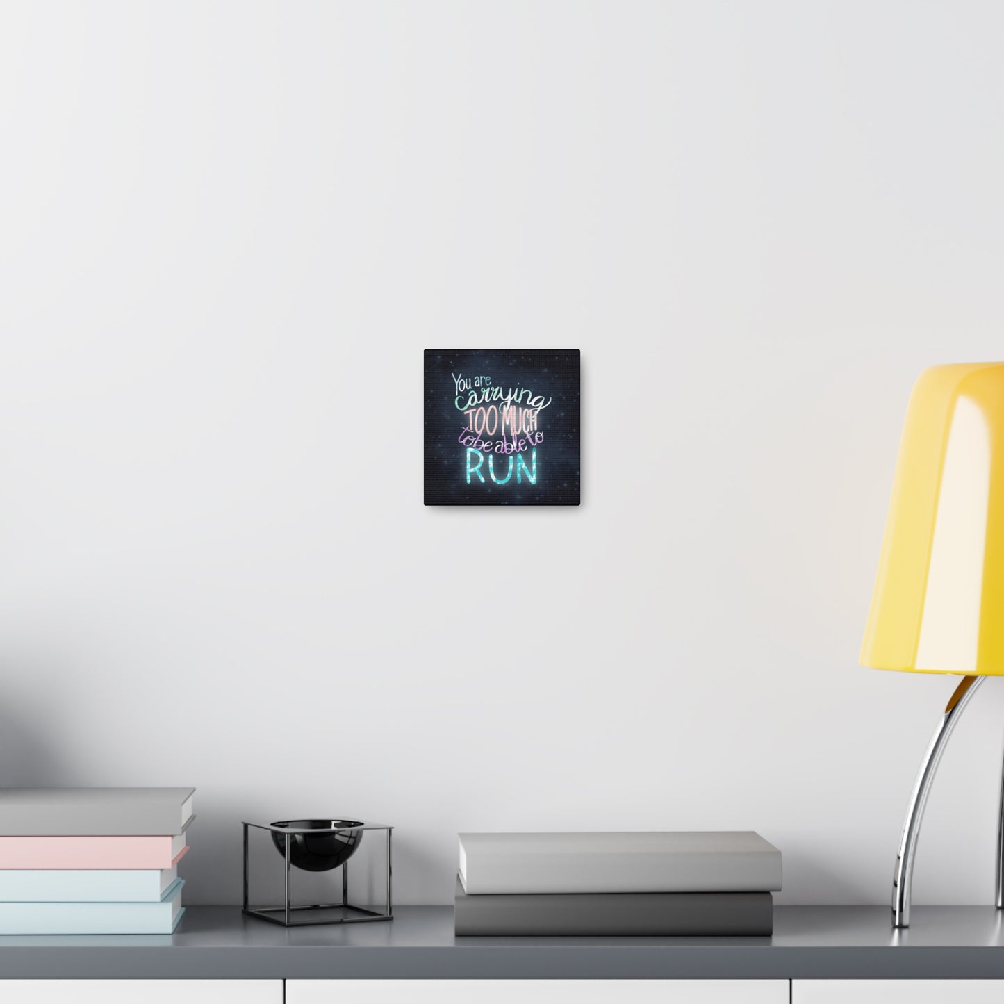 You are carrying too much to be able to run Canvas Gallery Wraps