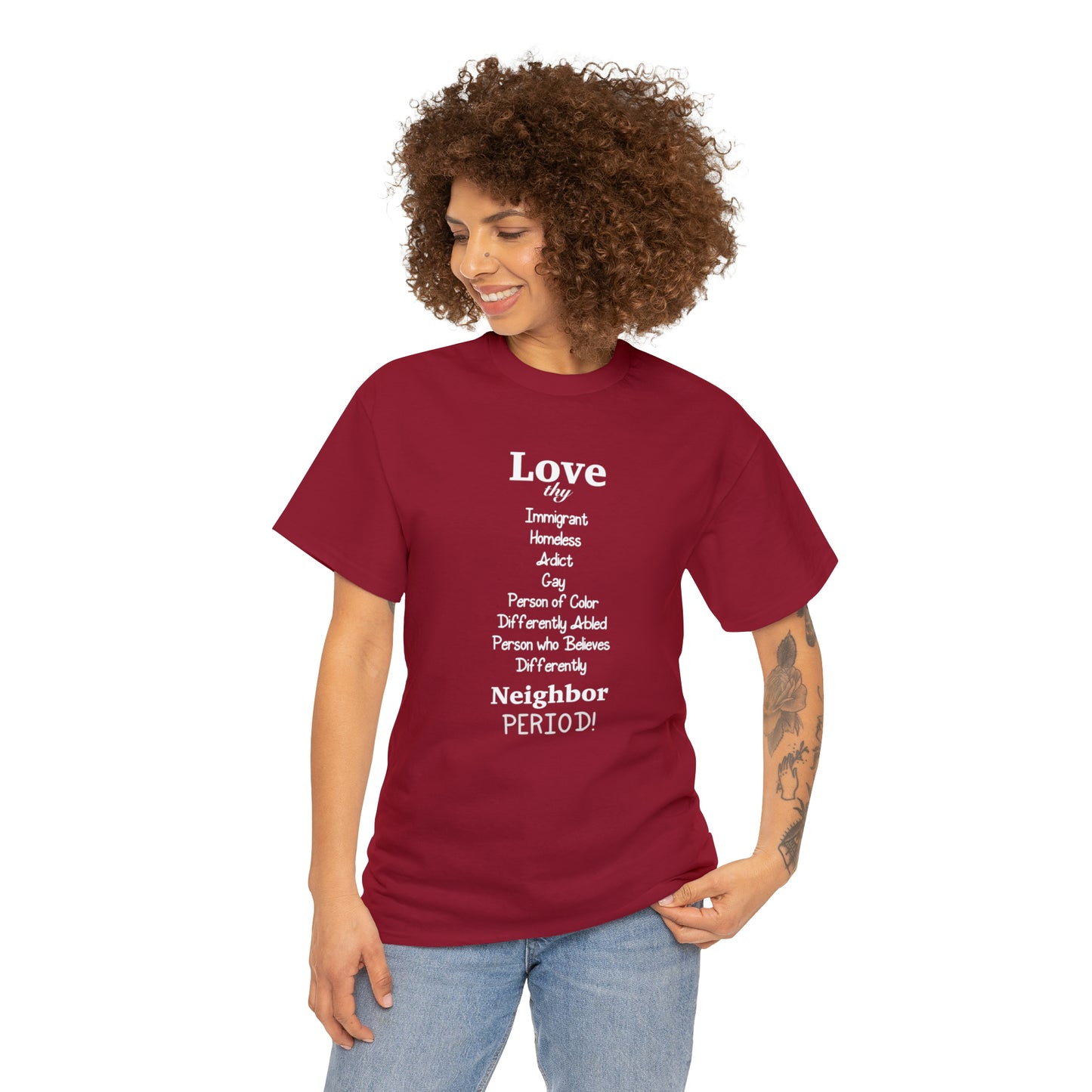 Love Thy Neighbor Unisex Heavy Cotton Tee - Tales from the Tangle