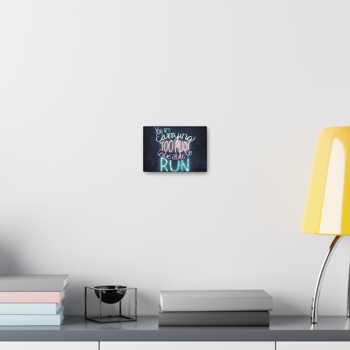 You are carrying too much to be able to run Canvas Gallery Wraps