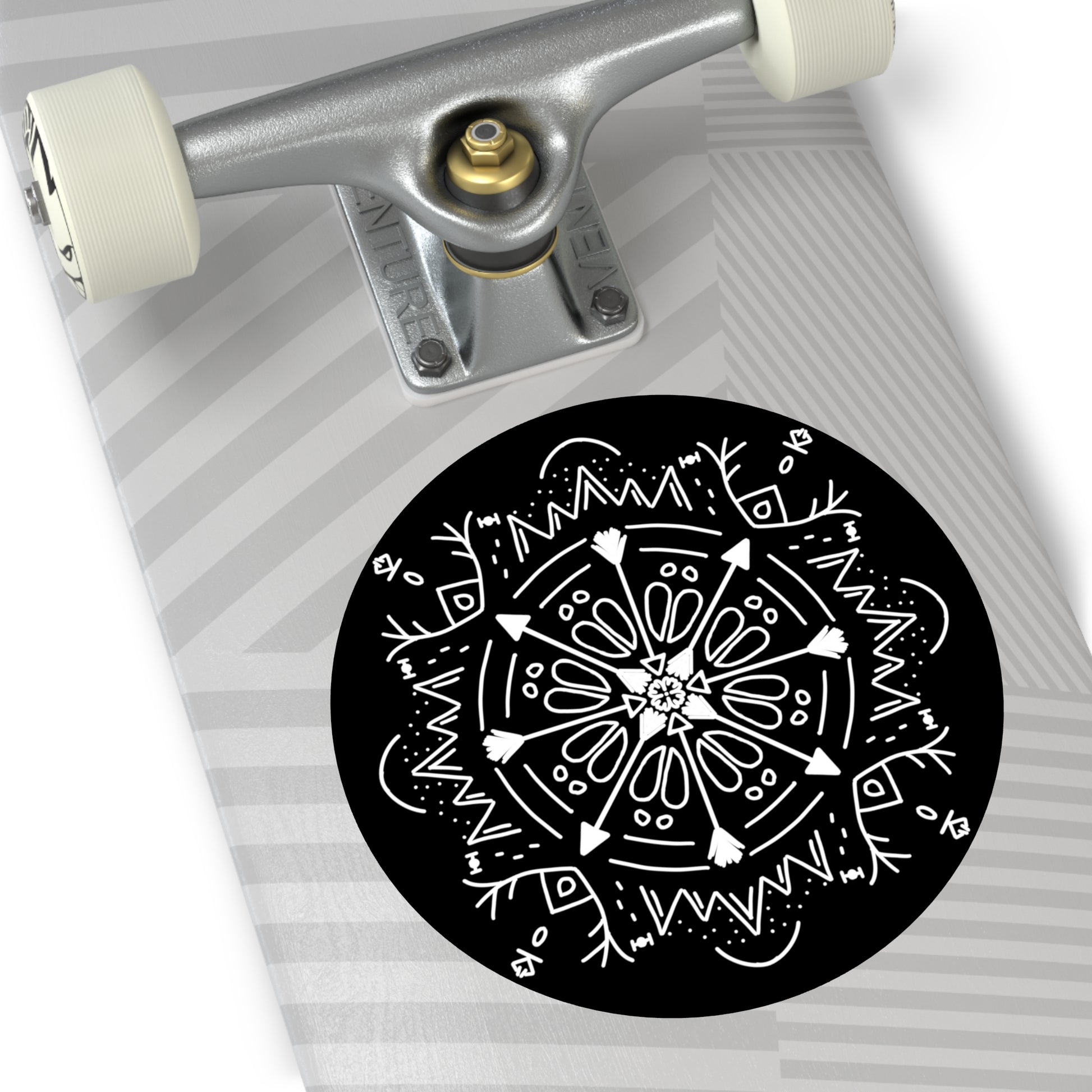 Archer’s Mandala Round Vinyl Sticker - Tales from the Tangle