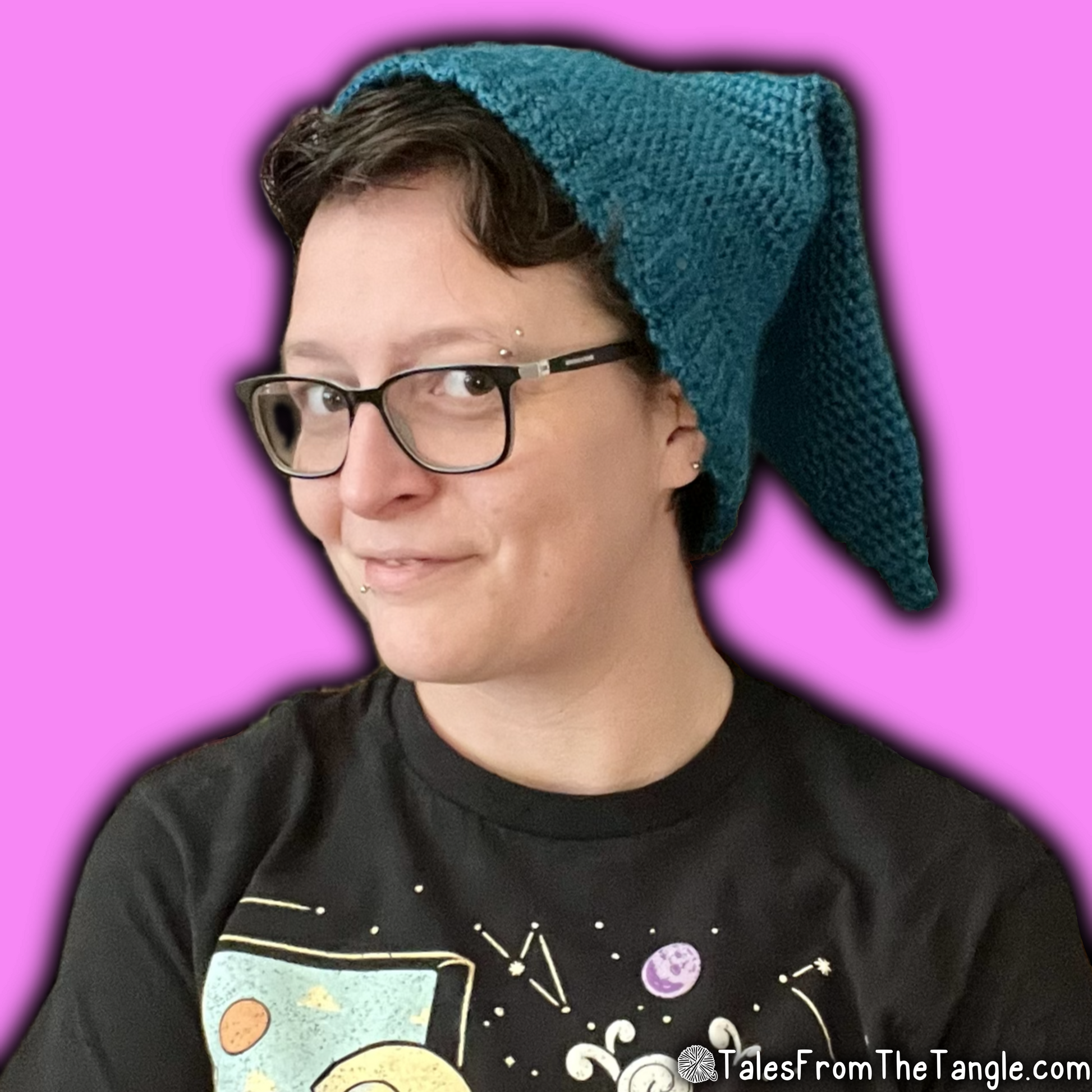 Teal Elf Beanie - Tales from the Tangle