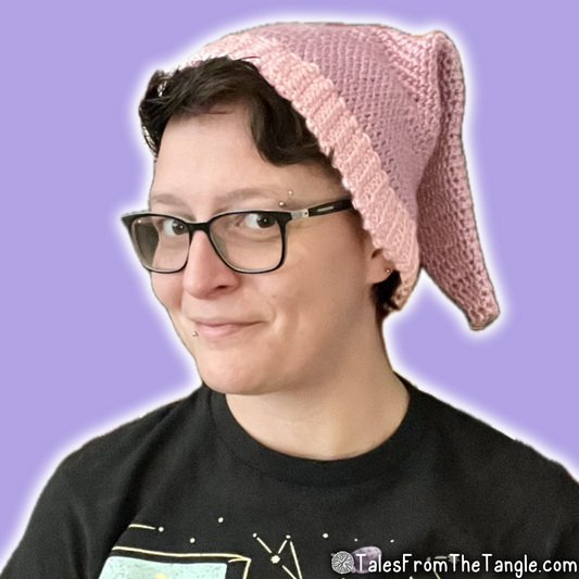 Pink Elf Beanie - Tales from the Tangle