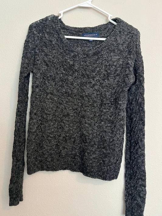 Aeropostale Grey Knit Sweater, Size Small - Tales from the Tangle