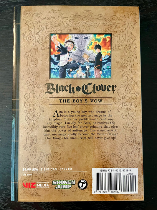 Black Clover Manga Vol 1 Brand New! - Tales from the Tangle