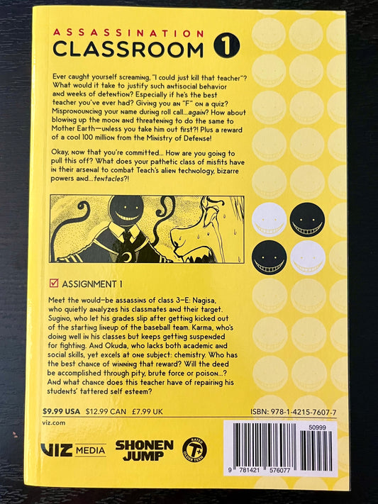 Assassination Classroom Manga Vol 1 Brand New! - Tales from the Tangle