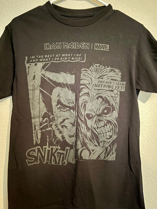 Iron Maiden/Marvel Collab Comic Tee, Unisex Size Small - Tales from the Tangle