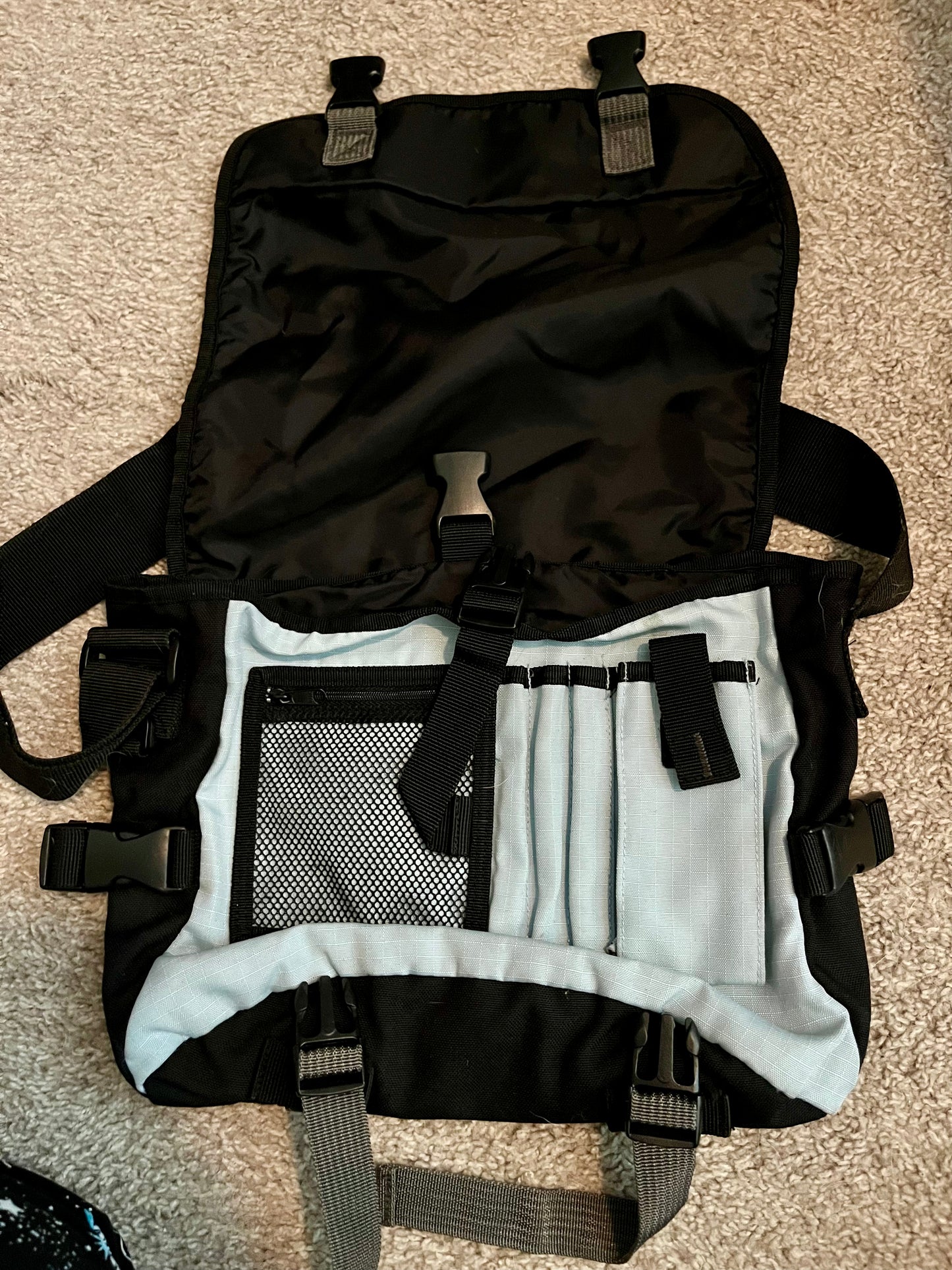 Gap Light Blue Messenger Bag - Tales from the Tangle