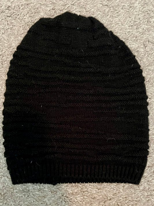 Spencer's Black Super Slouchy Beanie - Tales from the Tangle