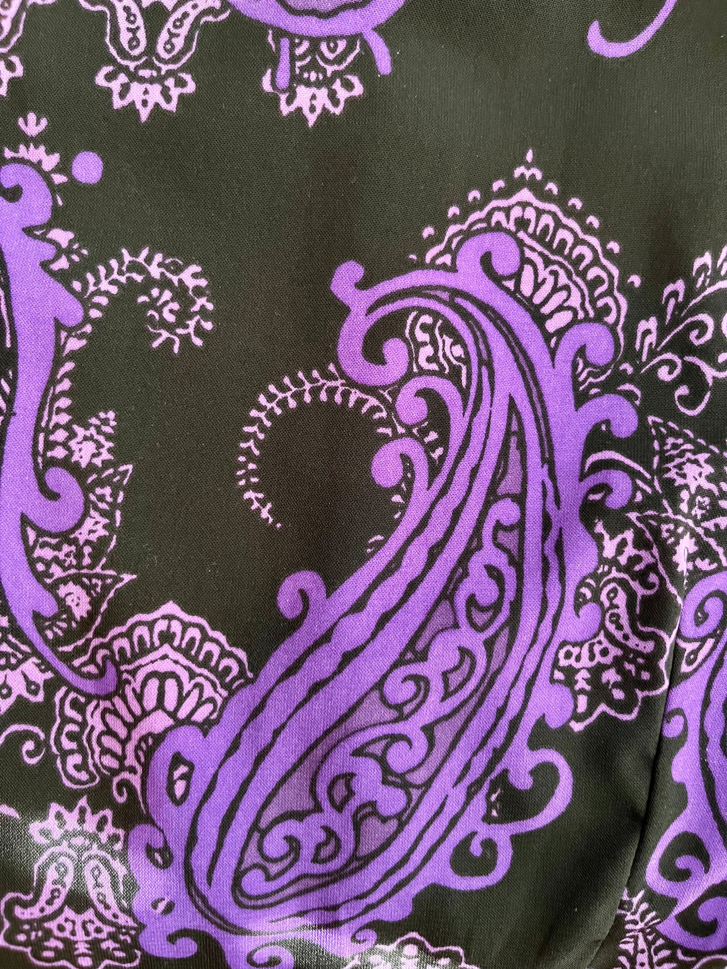 Studio I Black and Purple Paisley Sundress- Size 8